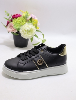 Buty sportowe damskie na płaskim (37-40) H1048 BLACK