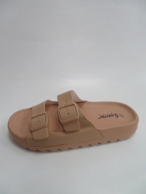 Klapki damskie na płaskim (36-41) CK213 KHAKI
