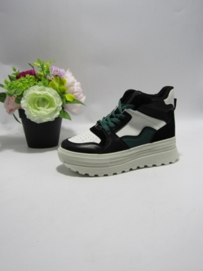 Buty sportowe damskie na płaskim (36-41) 9096 BLACK