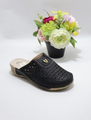 Klapki damskie na koturnie (39-43) DJ6-10 BLACK