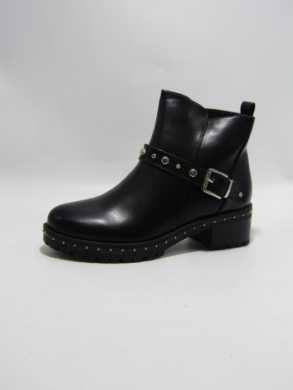 Botki damskie ocieplane na płaskim (36-41) HC289 BLACK