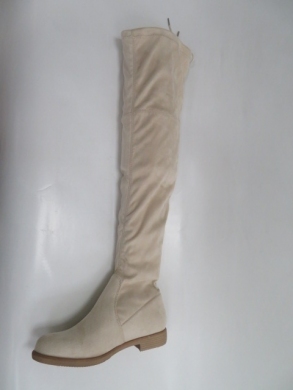Kozaki damskie jesienne na płaskim (36-41) A26 BEIGE