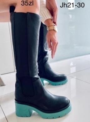 Kozaki damskie na obcasie (36-41) JH21-30
