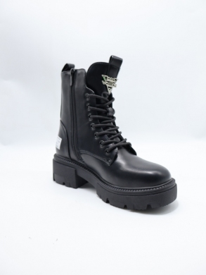 Botki damskie ocieplane na obcasie (36-41) SA3155-1 BLACK