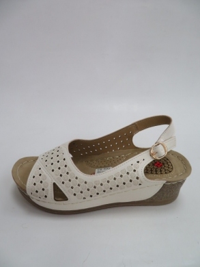 Sandały Damskie na koturnie (36-41) KS-9111 WHITE