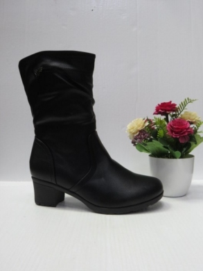 Botki damskie ocieplane na obcasie (39-43) D881-91 BLACK