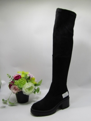 Kozaki damskie na obcasie (36-41) 8326 BLACK