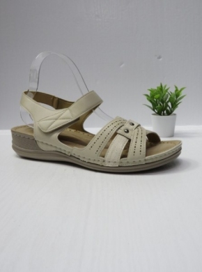 Sandały damskie na koturnie (36-43) 21004-4 BEIGE