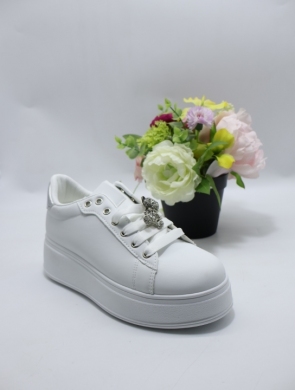 Buty sportowe damskie na płaskim (36-41) 172 SILVER