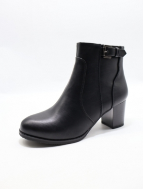 Botki damskie ocieplane na obcasie (36-41) B8903 PU