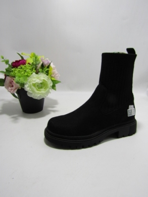 Botki damskie na płaskim (36-41) A807 BLACK