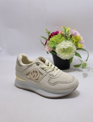 Buty sportowe damskie na płaskim (36-41) 6208-3 BEIGE
