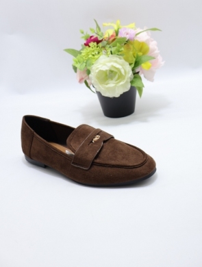 Mokasyny damskie na płaskim (36-41) 9711 BROWN