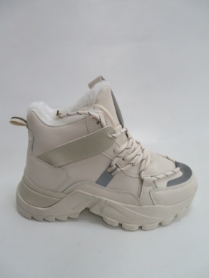 Sneakersy damskie ocieplane wysokie (36-41) T264 BEIGE