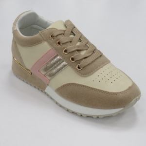 Buty sportowe damskie na płaskim (36-41) R66 KHAKI