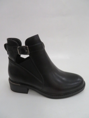 Botki damskie jesienne na płaskim (36-41) 5720 BLACK