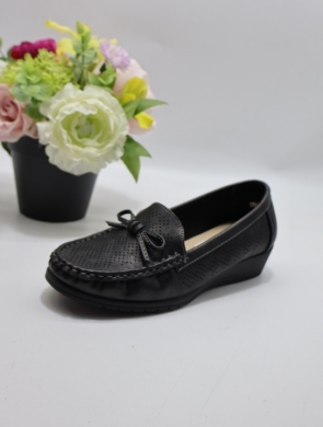 Mokasyny damskie na koturnie (36-41) YEHJ-233 BLACK