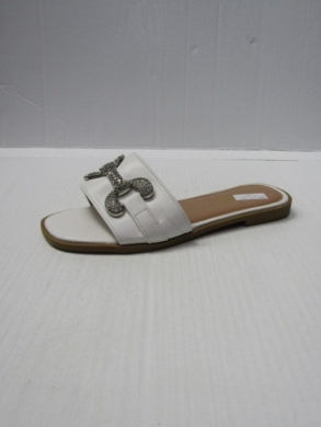 Klapki damskie na płaskim (36-41) R13 WHITE