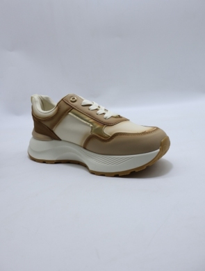 Buty sportowe damskie na płaskim (36-41) 6458 BEIGE