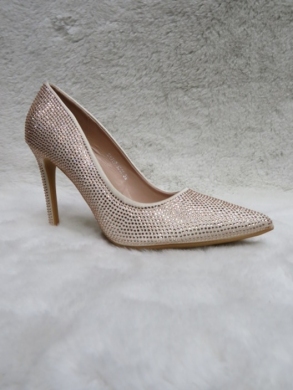Czółenki damskie na szpilce (36-41) SY70 BEIGE