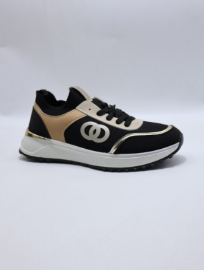 Buty sportowe damskie na płaskim (36-41) EV-403 BLACK