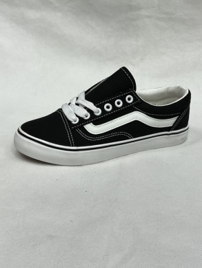 Trampki damskie na płaskim (36-41) DC3-1 BLACK