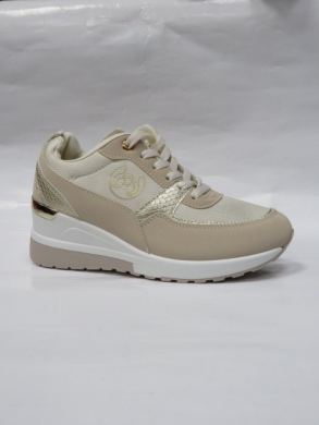 Buty sportowe damskie na koturnie (36-41) JLD-687 BEIGE