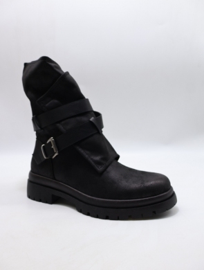 Botki damskie na płaskim (36-41) 5268 BLACK