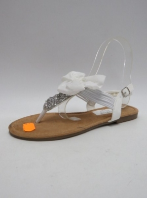 Sandały damskie na płaskim (36-41) 218-57 WHITE