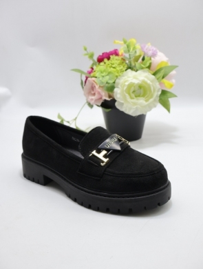 Mokasyny damskie na płaskim (36-41) SA335-1 BLACK