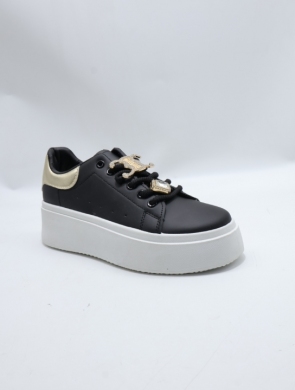 Buty sportowe damskie na płaskim (36-41) YH38 BLACK