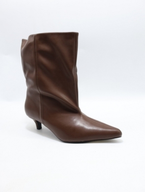 Kozaki damskie na szpilce (36-41) LA3119 BROWN