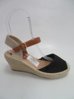 Sandały damskie na koturnie (36-41) ZZ-13 BLACK