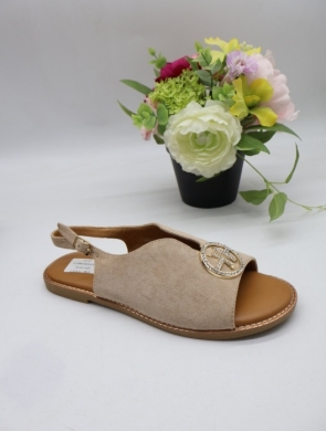 Sandały damskie na płaskim (36-41) J1902 BEIGE
