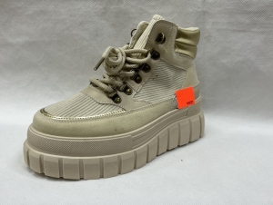 Botki damskie na płaskim (36-41) B026-32 BEIGE
