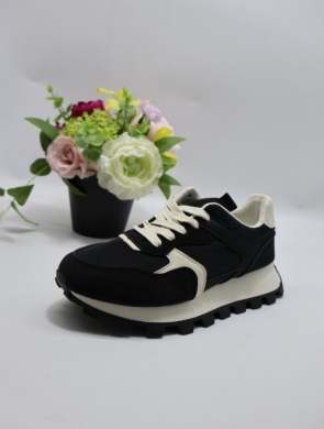 Buty sportowe damskie na płaskim (36-41) 8353 BLACK