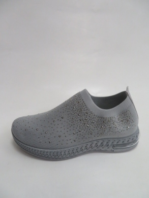 Buty sportowe damskie na płaskim (37-42) N1553 GREY