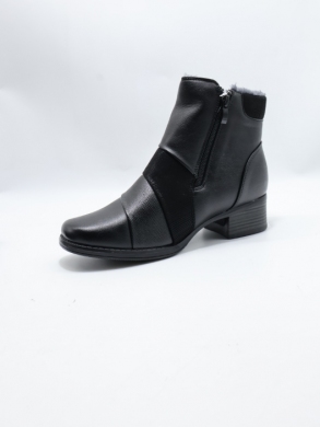 Botki damskie ocieplane na obcasie (36-42) 2672-1