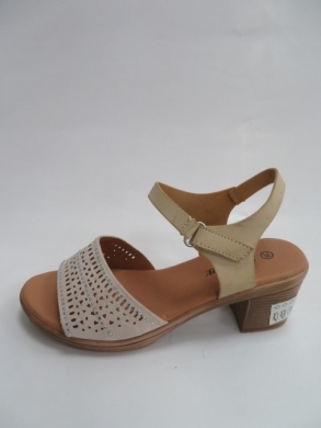 Sandały damskie na obcasie (36-41) 0205 BEIGE
