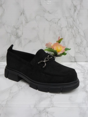 Mokasyny damskie na płaskim (36-41) 3305C BLACK