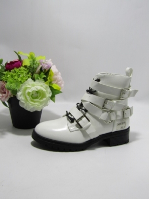 Botki damskie na obcasie (36-41) A642 WHITE