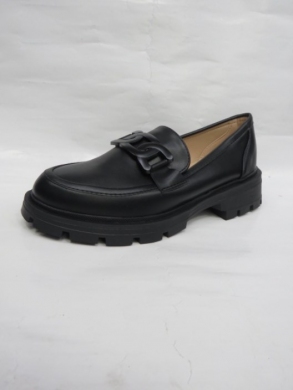 Mokasyny damskie na płaskim (36-41) W261 BLACK