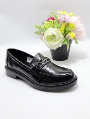 Mokasyny damskie na płaskim (36-41) Y30 BLACK