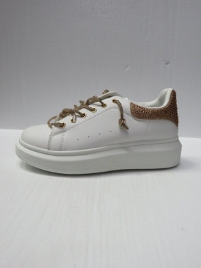 Buty sportowe damskie na płaskim (36-41) ABO-1050 WHITE/CHAM