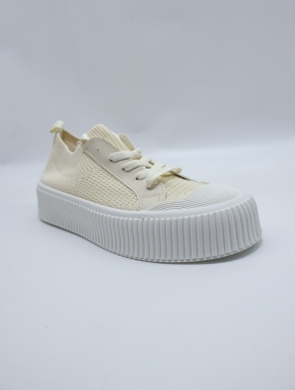 Trampki damskie na płaskim (36-41) AB950 BEIGE