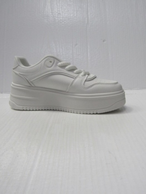Buty sportowe damskie na koturnie (36-41) C2148 WHITE