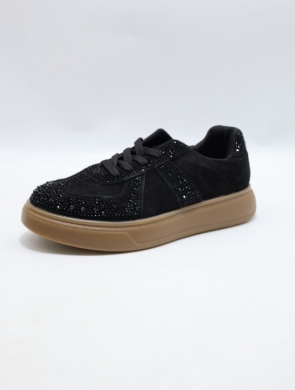 Buty sportowe damskie na płaskim (36-41) WX-185 BLACK
