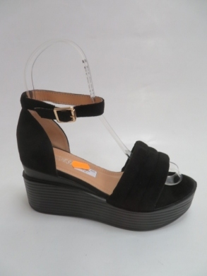 Sandały damskie na koturnie (36-41) BE-9009 BLACK