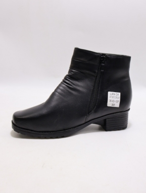 Botki damskie ocieplane na obcasie (36-42) AT3012 BLACK
