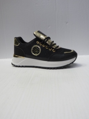 Buty sportowe damskie na płaskim (36-41) 3650-16 BLACK